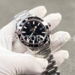 VS Factory Omega Seamaster Planet Ocean 600M 215.30.44.21.01.001 43.5mm Full Steel Black Ceramic Bezel Arabic Numerals Black Dial