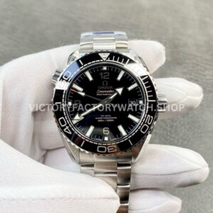 VS Factory Omega Seamaster Planet Ocean 600M 215.30.44.21.01.001 43.5mm full steel black ceramic bezel black dial replica watch