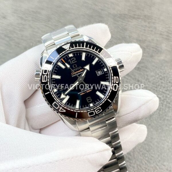 VS Factory Omega Seamaster Planet Ocean 600M 215.30.44.21.01.001 43.5mm Full Steel Black Ceramic Bezel Arabic Numerals Black Dial