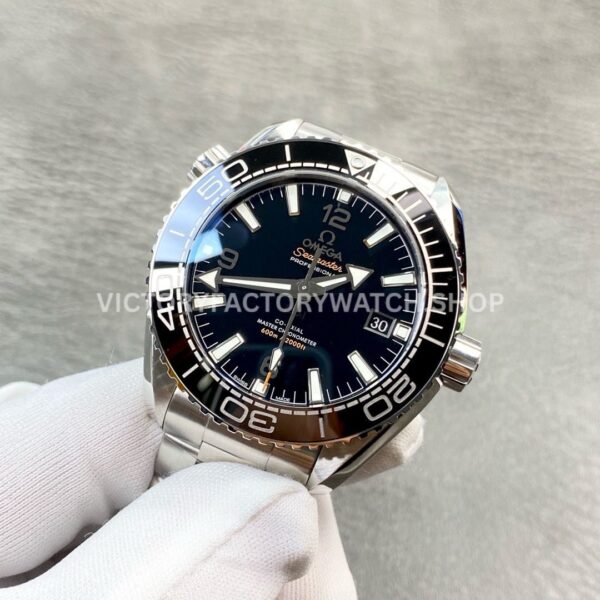 VS Factory Omega Seamaster Planet Ocean 600M 215.30.44.21.01.001 43.5mm Full Steel Black Ceramic Bezel Arabic Numerals Black Dial