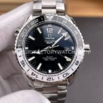 VS Factory Omega Seamaster Planet Ocean 600M 215.30.44.22.01.001 43.5mm Full Steel Black White Ceramic Bezel Arabic Numerals Black Dial