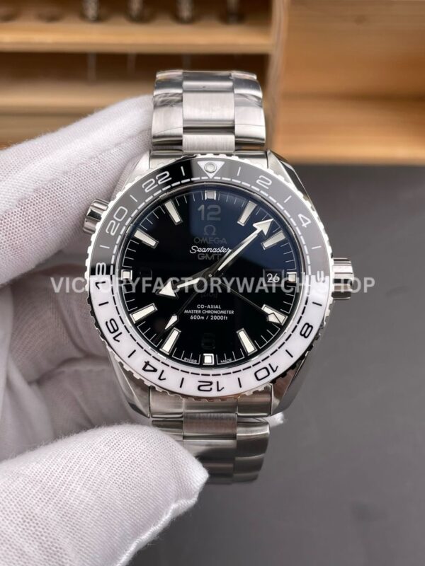 VS Factory Omega Seamaster Planet Ocean 600M 215.30.44.22.01.001 43.5mm full steel ceramic bezel black dial replica watch