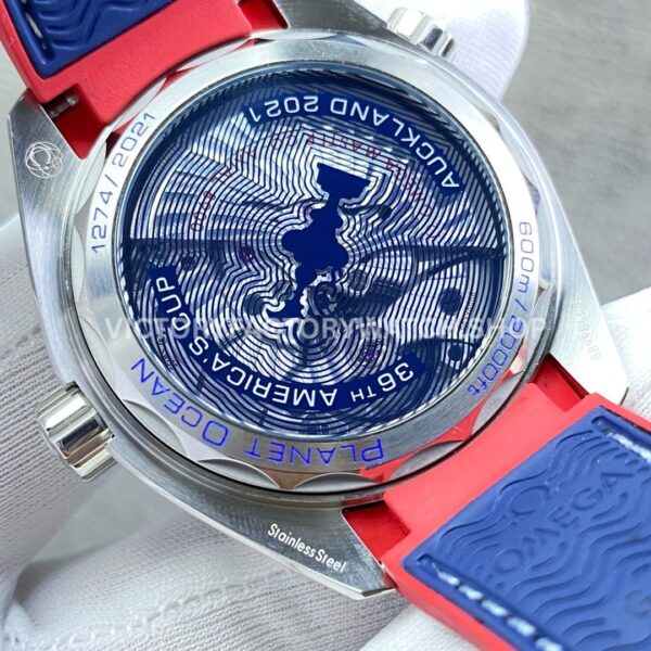 VS Factory Omega Seamaster Planet Ocean 600M 215.32.43.21.04.001 43.5mm Rubber Strap Arabic Numerals White Dial
