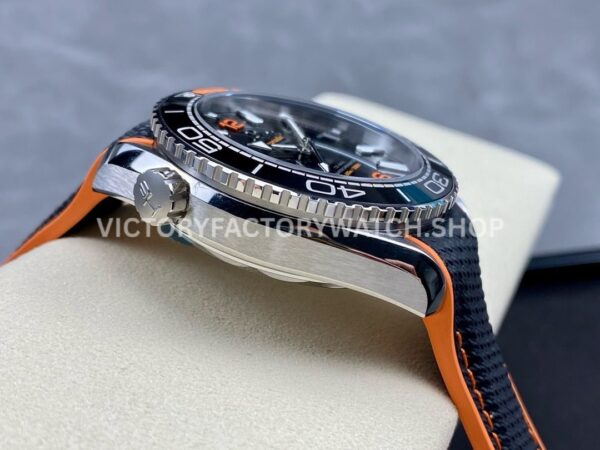 VS Factory Omega Seamaster Planet Ocean 600M 215.32.44.21.01.001 43.5mm Orange Black Ceramic Bezel Arabic Numerals Black Dial