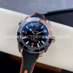 VS Factory Omega Seamaster Planet Ocean 600M 215.32.44.21.01.001 43.5mm Orange Black Ceramic Bezel Arabic Numerals Black Dial