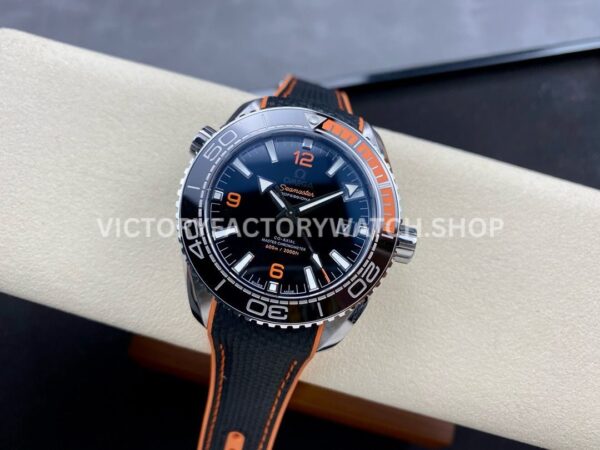 VS Factory Omega Seamaster Planet Ocean 600M 215.32.44.21.01.001 43.5mm Orange Black Ceramic Bezel Arabic Numerals Black Dial