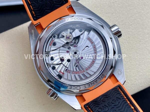 VS Factory Omega Seamaster Planet Ocean 600M 215.32.44.21.01.001 43.5mm Orange Black Ceramic Bezel Arabic Numerals Black Dial
