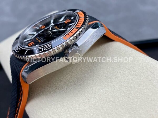 VS Factory Omega Seamaster Planet Ocean 600M 215.32.44.21.01.001 43.5mm Orange Black Ceramic Bezel Arabic Numerals Black Dial