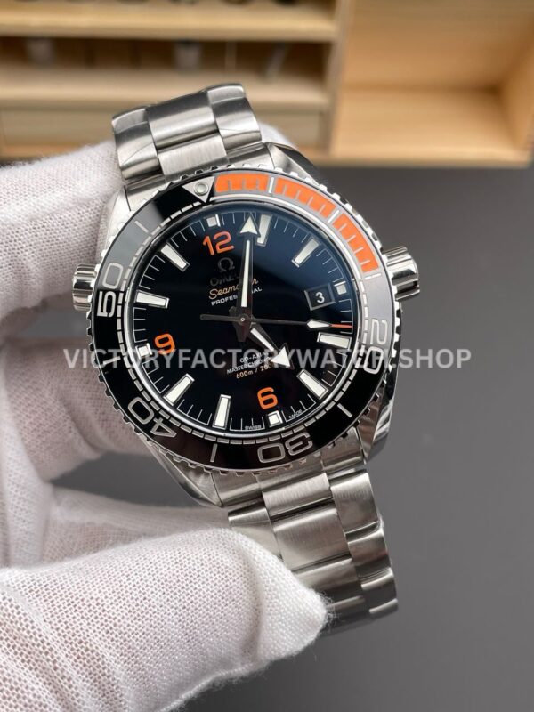VS Factory Omega Seamaster Planet Ocean 600M 215.32.44.21.01.001 43.5mm Full Steel Arabic Numerals Black Dial