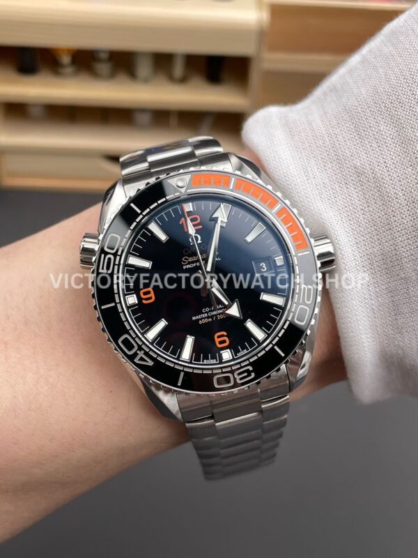 VS Factory Omega Seamaster Planet Ocean 600M 215.32.44.21.01.001 43.5mm Full Steel Arabic Numerals Black Dial