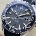 VS Factory Omega Seamaster Planet Ocean 600M 215.32.44.21.01.002 43.5mm Black Rubber Strap Arabic Numerals Grey Dial