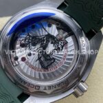 VS Factory Omega Seamaster Planet Ocean 600M 215.32.44.21.06.001 43.5mm Green Rubber Strap Arabic Numerals Grey Dial
