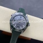 VS Factory Omega Seamaster Planet Ocean 600M 215.32.44.21.06.001 43.5mm Green Rubber Strap Arabic Numerals Grey Dial