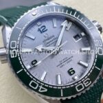 VS Factory Omega Seamaster Planet Ocean 600M 215.32.44.21.06.001 43.5mm Green Rubber Strap Arabic Numerals Grey Dial