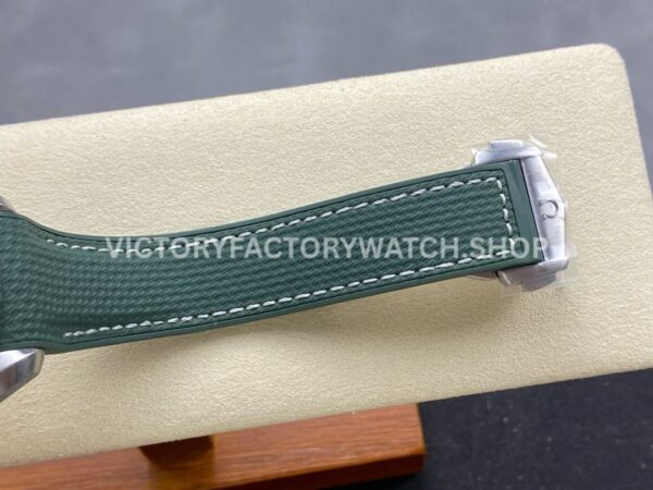VS Factory Omega Seamaster Planet Ocean 600M 215.32.44.21.06.001 43.5mm Green Rubber Strap Arabic Numerals Grey Dial