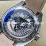 VS Factory Omega Seamaster Planet Ocean 600M 215.32.44.21.09.001 43.5mm Beige Rubber Strap Arabic Numerals Beige Dial