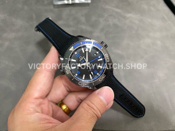 VS Factory Omega Seamaster Planet Ocean 600M 215.92.46.22.01.002 45.5mm Blue Black Ceramic Arabic Numerals Black Dial