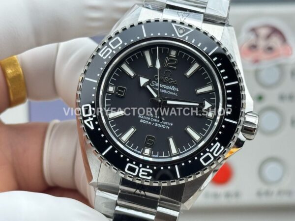 VS+ Factory Omega Seamaster Planet Ocean 600M 217.32.42.21.01.001 42mm Full Steel Black Ceramic Black Dial