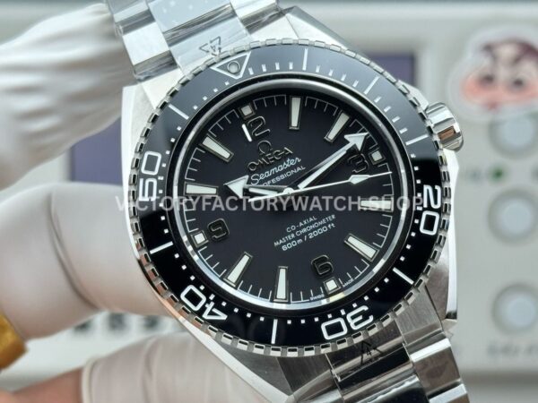 VS+ Factory Omega Seamaster Planet Ocean 600M 217.32.42.21.01.001 42mm Full Steel Black Ceramic Black Dial