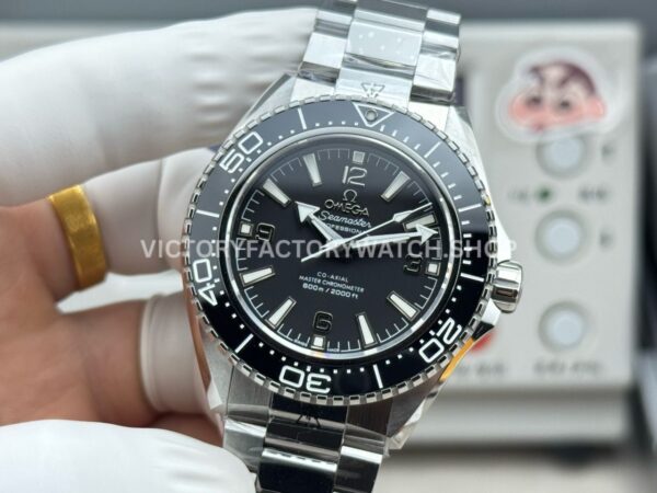 VS+ Factory Omega Seamaster Planet Ocean 600M 217.32.42.21.01.001 42mm Full Steel Black Ceramic Black Dial