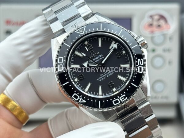 VS+ Factory Omega Seamaster Planet Ocean 600M 217.32.42.21.01.001 42mm Full Steel Black Ceramic Black Dial
