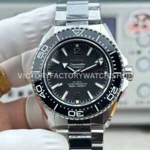 VS+ Factory Omega Seamaster Planet Ocean 600M 217.32.42.21.01.001 42mm full steel black ceramic black dial replica watch