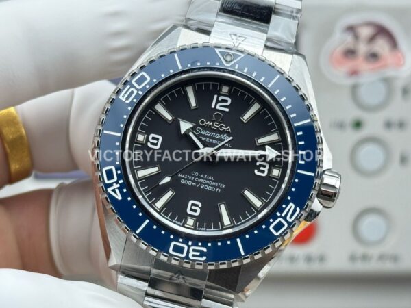 VS+ Factory Omega Seamaster Planet Ocean 600M 217.32.42.21.01.002 42mm Full Steel Blue Ceramic Black Dial
