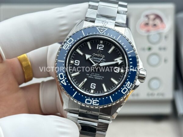 VS+ Factory Omega Seamaster Planet Ocean 600M 217.32.42.21.01.002 42mm Full Steel Blue Ceramic Black Dial