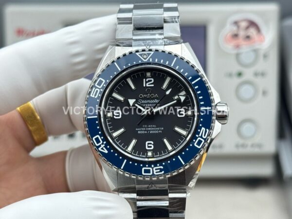 VS+ Factory Omega Seamaster Planet Ocean 600M 217.32.42.21.01.002 42mm full steel blue ceramic black dial replica watch