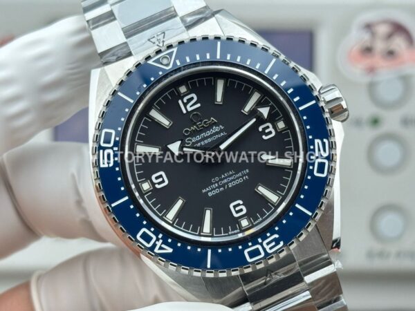 VS+ Factory Omega Seamaster Planet Ocean 600M 217.32.42.21.01.002 42mm Full Steel Blue Ceramic Black Dial