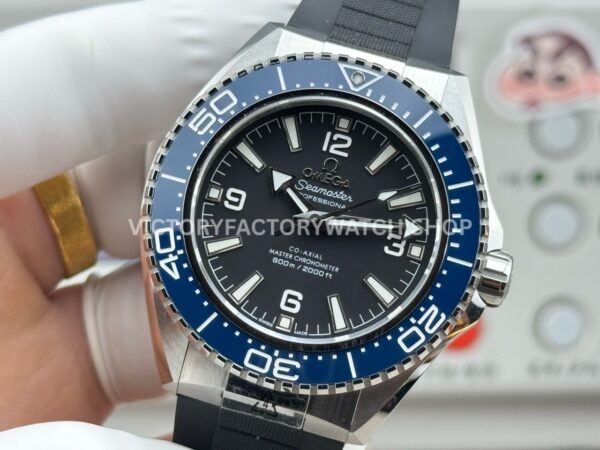 VS+ Factory Omega Seamaster Planet Ocean 600M 217.32.42.21.01.002 42mm Rubber Strap Blue Ceramic Black Dial
