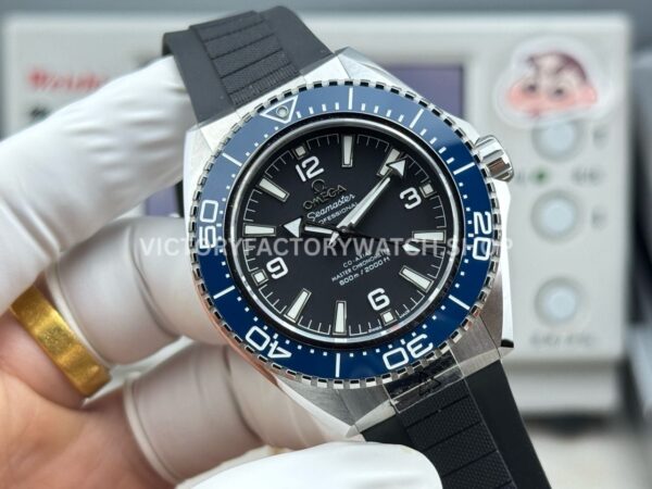 VS+ Factory Omega Seamaster Planet Ocean 600M 217.32.42.21.01.002 42mm Rubber Strap Blue Ceramic Black Dial