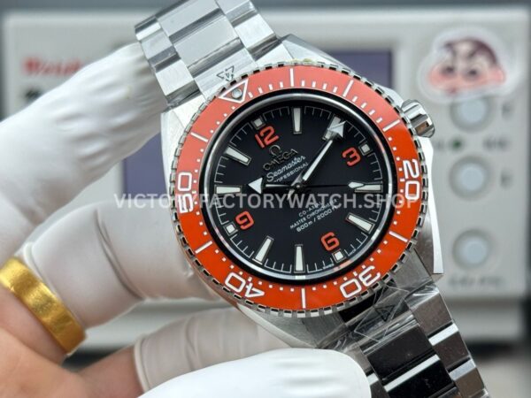 VS+ Factory Omega Seamaster Planet Ocean 600M 217.32.42.21.01.004 42mm Full Steel Orange Ceramic Black Dial