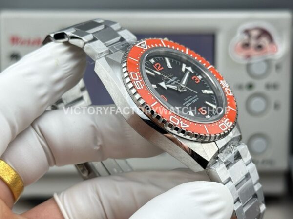 VS+ Factory Omega Seamaster Planet Ocean 600M 217.32.42.21.01.004 42mm Full Steel Orange Ceramic Black Dial
