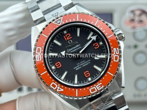 VS+ Factory Omega Seamaster Planet Ocean 600M 217.32.42.21.01.004 42mm Full Steel Orange Ceramic Black Dial