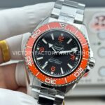 VS+ Factory Omega Seamaster Planet Ocean 600M 217.32.42.21.01.004 42mm Full Steel Orange Ceramic Black Dial