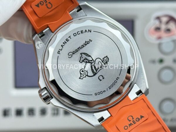 VS+ Factory Omega Seamaster Planet Ocean 600M 217.32.42.21.01.004 42mm Orange Rubber Strap Black Dial