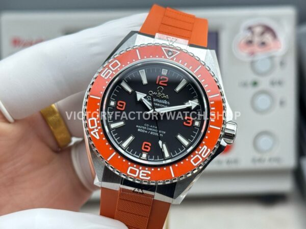 VS+ Factory Omega Seamaster Planet Ocean 600M 217.32.42.21.01.004 42mm Orange Rubber Strap Black Dial