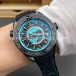 VS Factory Omega Seamaster Planet Ocean Worldtimer 600M 215.92.46.22.01.006 45.5mm Rubber Strap Black Dial