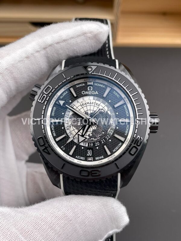 VS Factory Omega Seamaster Planet Ocean Worldtimer 600M 215.92.46.22.01.007 45.5mm Ceramic Black Dial