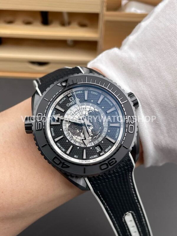 VS Factory Omega Seamaster Planet Ocean Worldtimer 600M 215.92.46.22.01.007 45.5mm Ceramic Black Dial