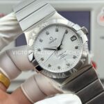 OVS Factory Omega Constellation 123.10.38.21.52.001 38mm Full Steel Diamond Bezel Diamond Silver Dial OVS Factory Omega Constellation 123.10.38.21.52.001 38mm Full Steel Diamond Bezel Diamond Silver Dial