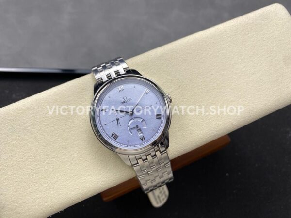 YMS Factory Omega De Ville Prestige 434.10.41.21.03.001 41mm Full Steel Roman Numerals Blue Dial (1) YMS Factory Omega De Ville Prestige 434.10.41.21.03.001 41mm Full Steel Roman Numerals Blue Dial