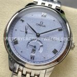 YMS Factory Omega De Ville Prestige 434.10.41.21.03.001 41mm Full Steel Roman Numerals Blue Dial (2) YMS Factory Omega De Ville Prestige 434.10.41.21.03.001 41mm Full Steel Roman Numerals Blue Dial