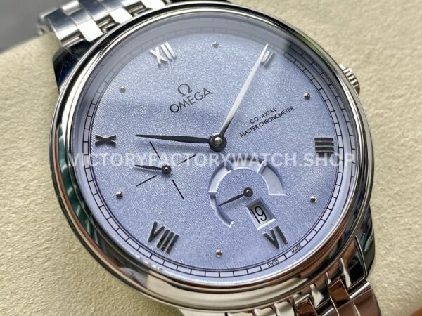 YMS Factory Omega De Ville Prestige 434.10.41.21.03.001 41mm Full Steel Roman Numerals Blue Dial (4) YMS Factory Omega De Ville Prestige 434.10.41.21.03.001 41mm Full Steel Roman Numerals Blue Dial