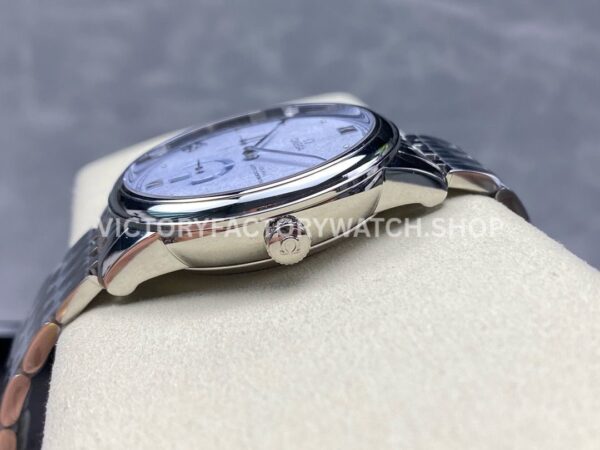 YMS Factory Omega De Ville Prestige 434.10.41.21.03.001 41mm Full Steel Roman Numerals Blue Dial (7) YMS Factory Omega De Ville Prestige 434.10.41.21.03.001 41mm Full Steel Roman Numerals Blue Dial