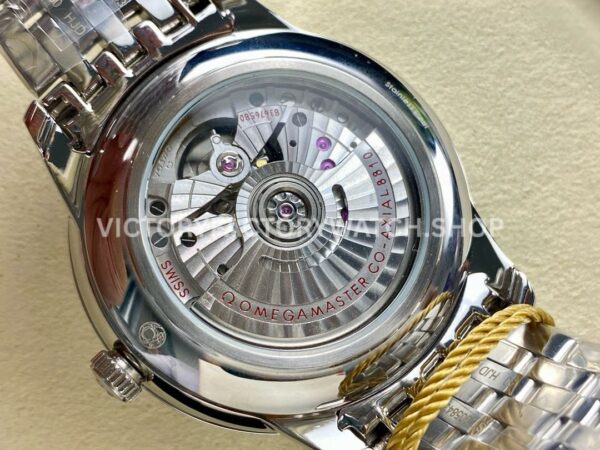 YMS Factory Omega De Ville Prestige 434.10.41.21.03.001 41mm Full Steel Roman Numerals Blue Dial (8) YMS Factory Omega De Ville Prestige 434.10.41.21.03.001 41mm Full Steel Roman Numerals Blue Dial