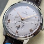 YMS Factory Omega De Ville Prestige 434.13.41.21.06.001 41mm Steel Leather Strap Roman Numerals Grey D (8) YMS Factory Omega De Ville Prestige 434.13.41.21.06.001 41mm Steel Leather Strap Roman Numerals Grey Dial