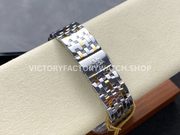 YMS Factory Omega De Ville Prestige 434.20.41.21.02.001 41mm Yellow GoldSteel Roman Numerals Silver Dia (2) YMS Factory Omega De Ville Prestige 434.20.41.21.02.001 41mm Yellow Gold Steel Roman Numerals Silver Dial