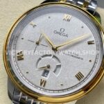 YMS Factory Omega De Ville Prestige 434.20.41.21.02.001 41mm Yellow GoldSteel Roman Numerals Silver Dial (1) YMS Factory Omega De Ville Prestige 434.20.41.21.02.001 41mm Yellow Gold Steel Roman Numerals Silver Dial